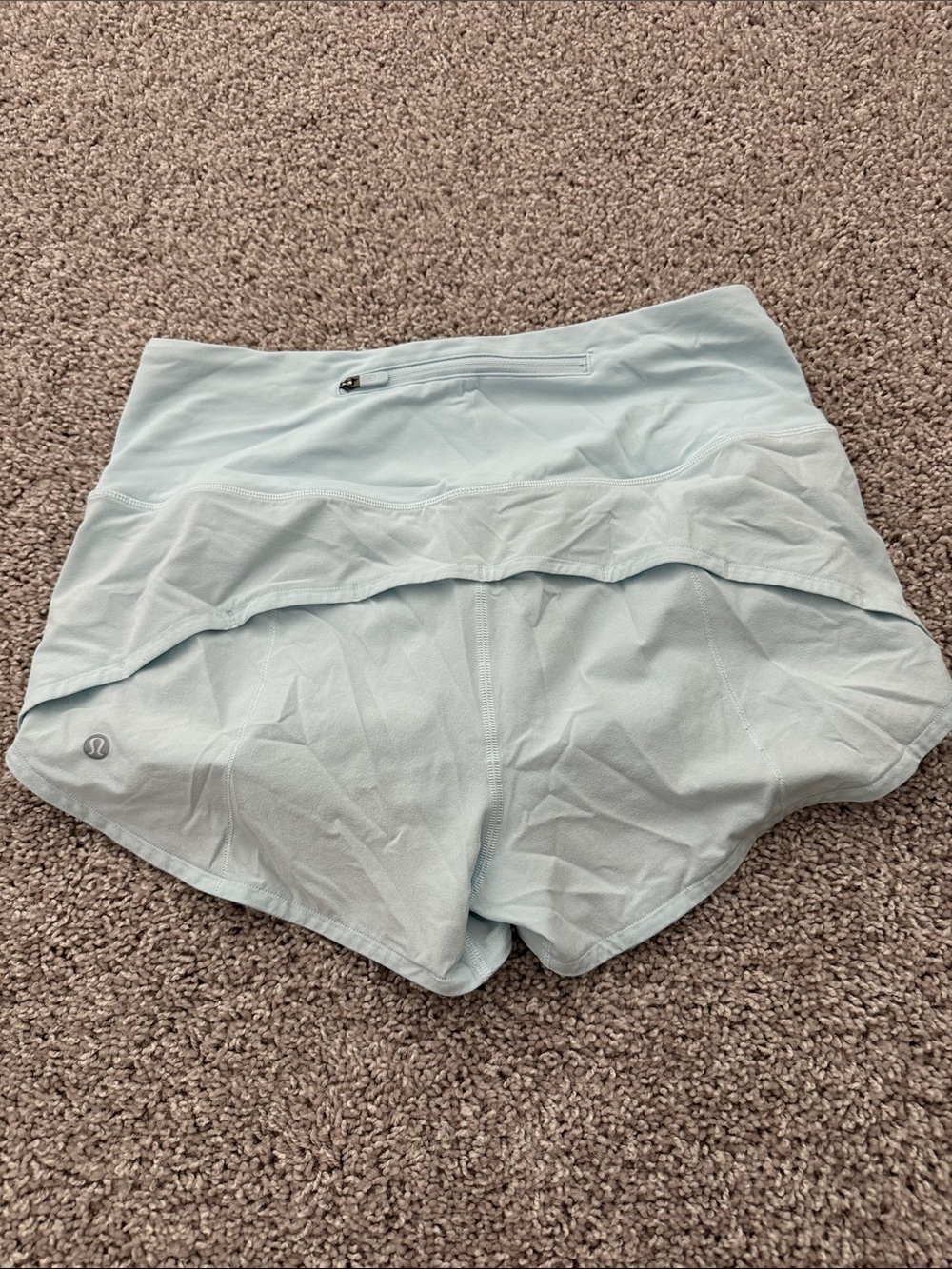 lululemon athletica Pale Blue High-Rise Athletic Shorts